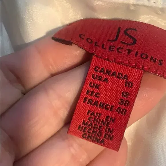 JS Collection Women's Black Lace Layered Sleeveless V Neck Midi Dress Size 10 - Picture 7 of 8